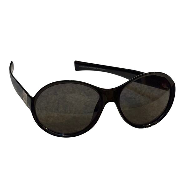 Vintage Giorgio Armani Oversized Oval Black Optyl Sunglasses – Made in Italy